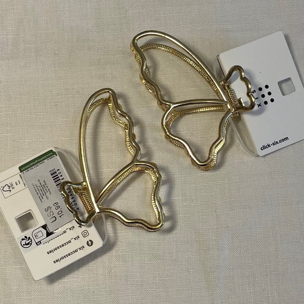 SIX brand butterfly claw clip